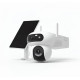 EZVIZ WIFI& 4G DUAL LENS HB90 CÁMARA A BATERÍA ROTATIVA 4MP+4MP PANEL SOLAR KIT